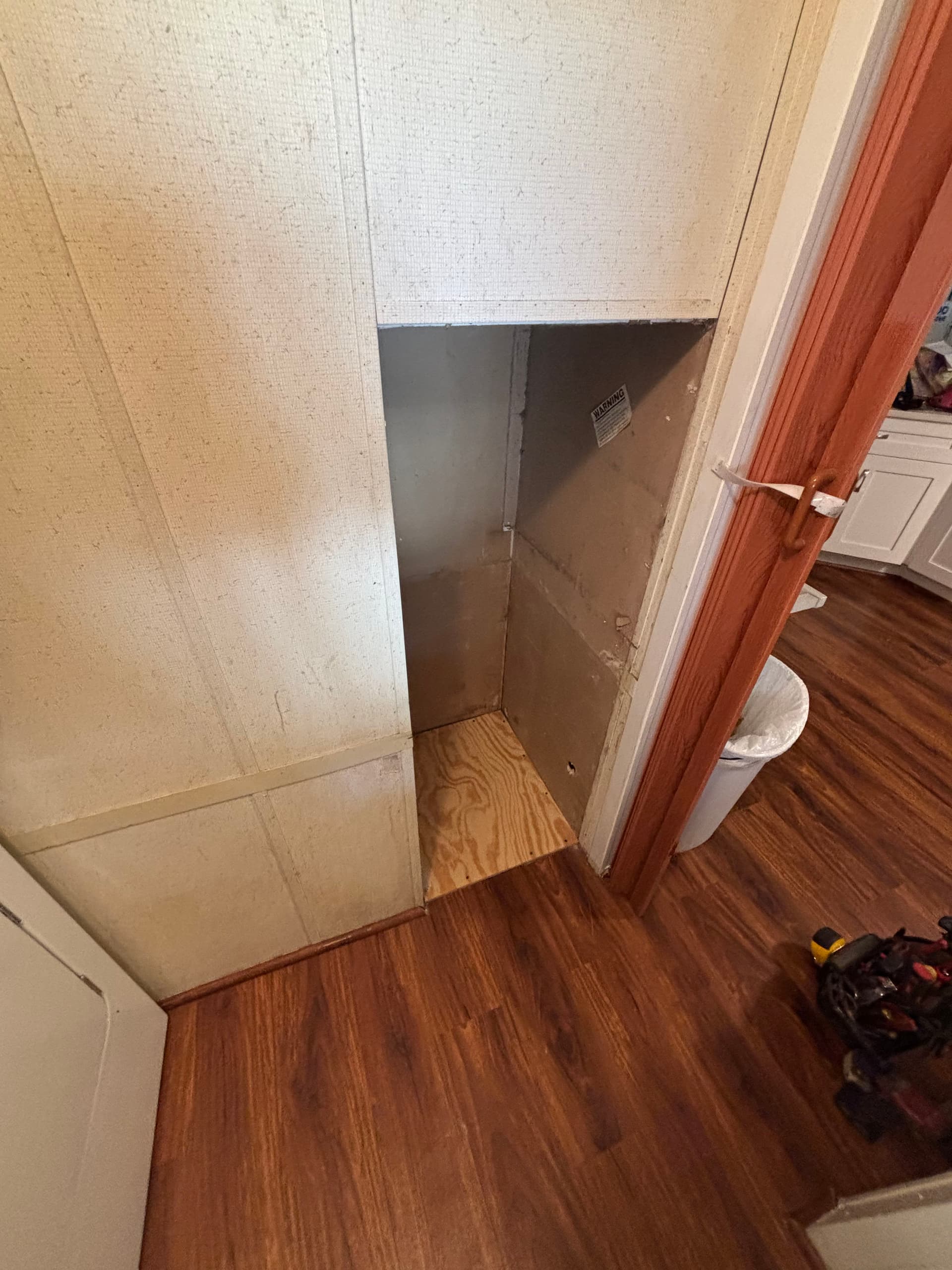 Gallery photos for Old Electric Wall Heater Removed and Ductwork Sealed Right: Image #3