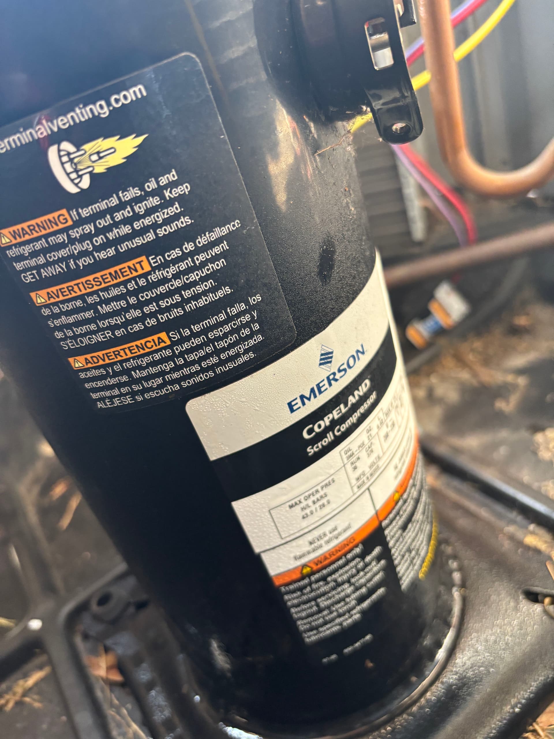 Gallery photos for AC Compressor Replacement and Coil Cleaning on a Struggling Rheem Unit: Image #2