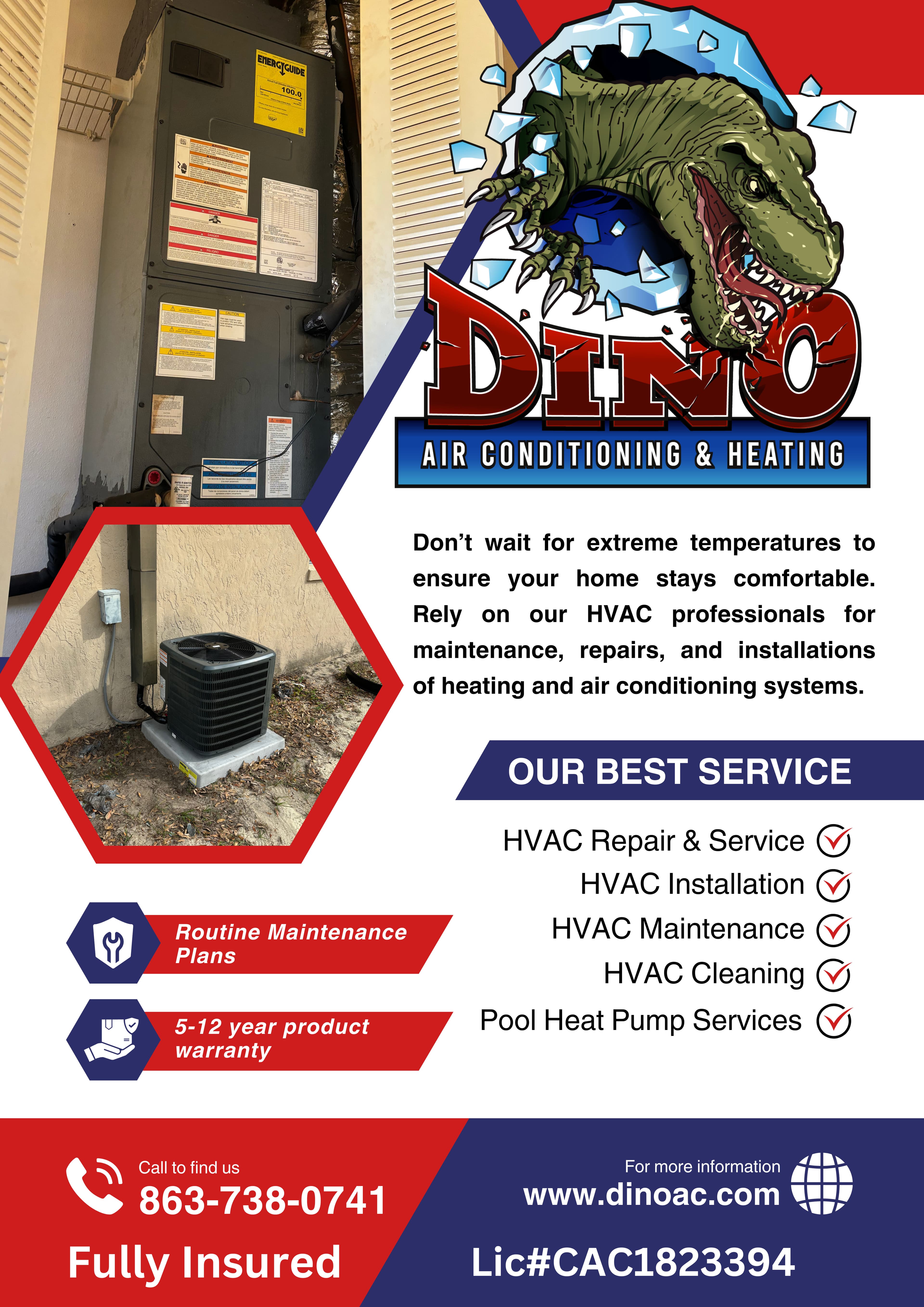 Project Stay Comfortable with Dino Air Conditioning & Heating image