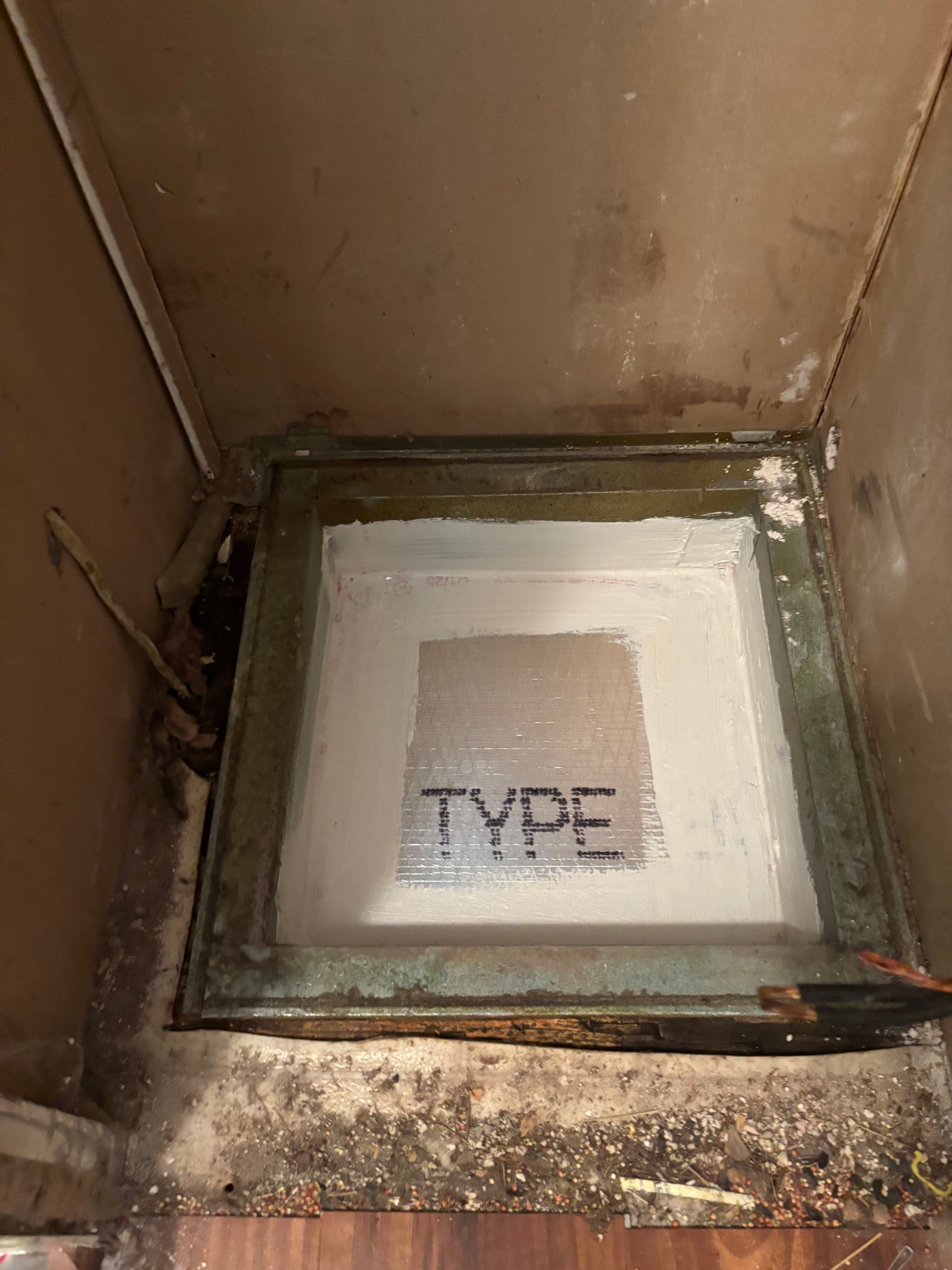 Gallery photos for Old Electric Wall Heater Removed and Ductwork Sealed Right: Image #2