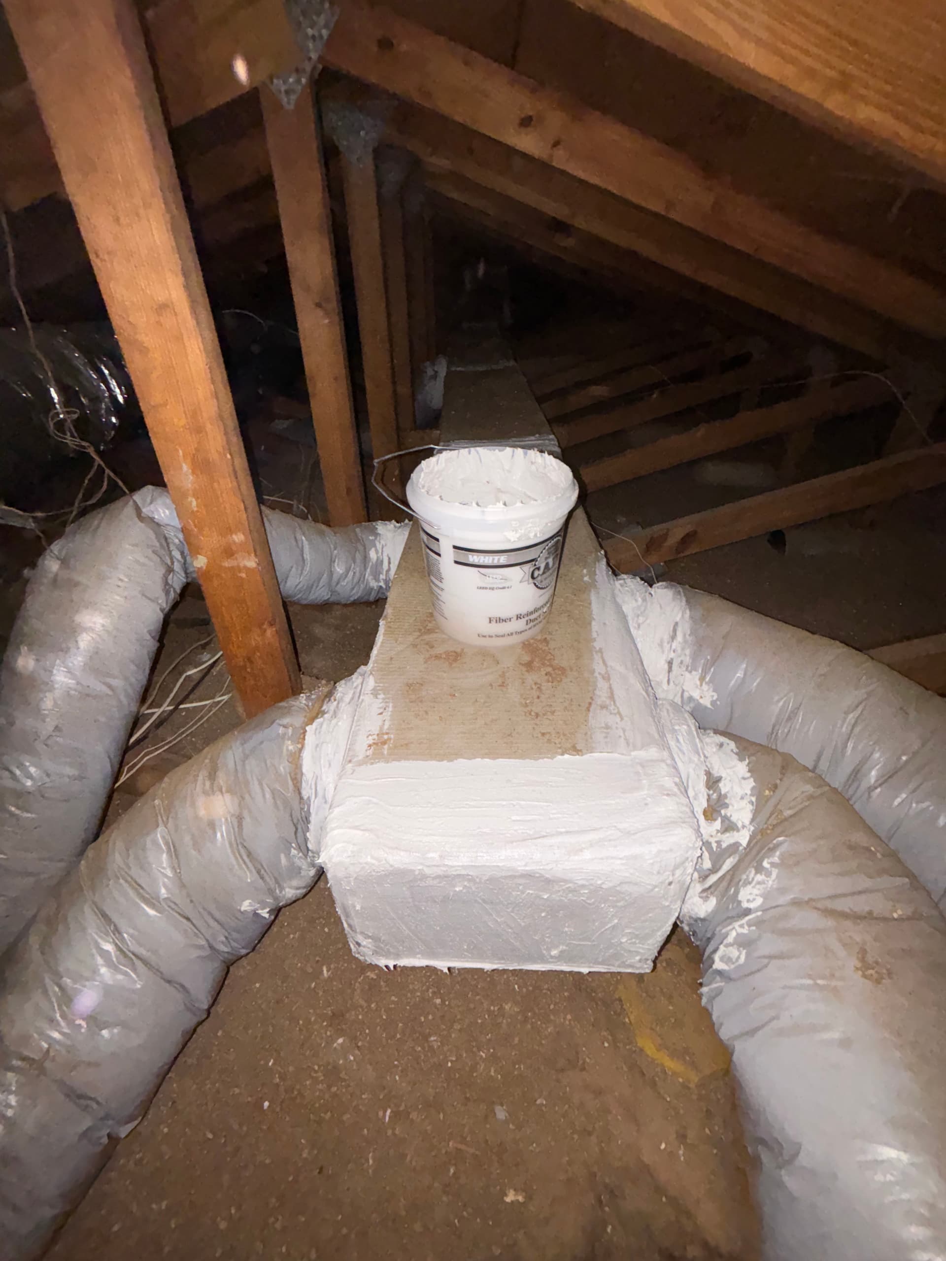 Gallery photos for Attic Duct Seal and Cleaning Project: Image #1