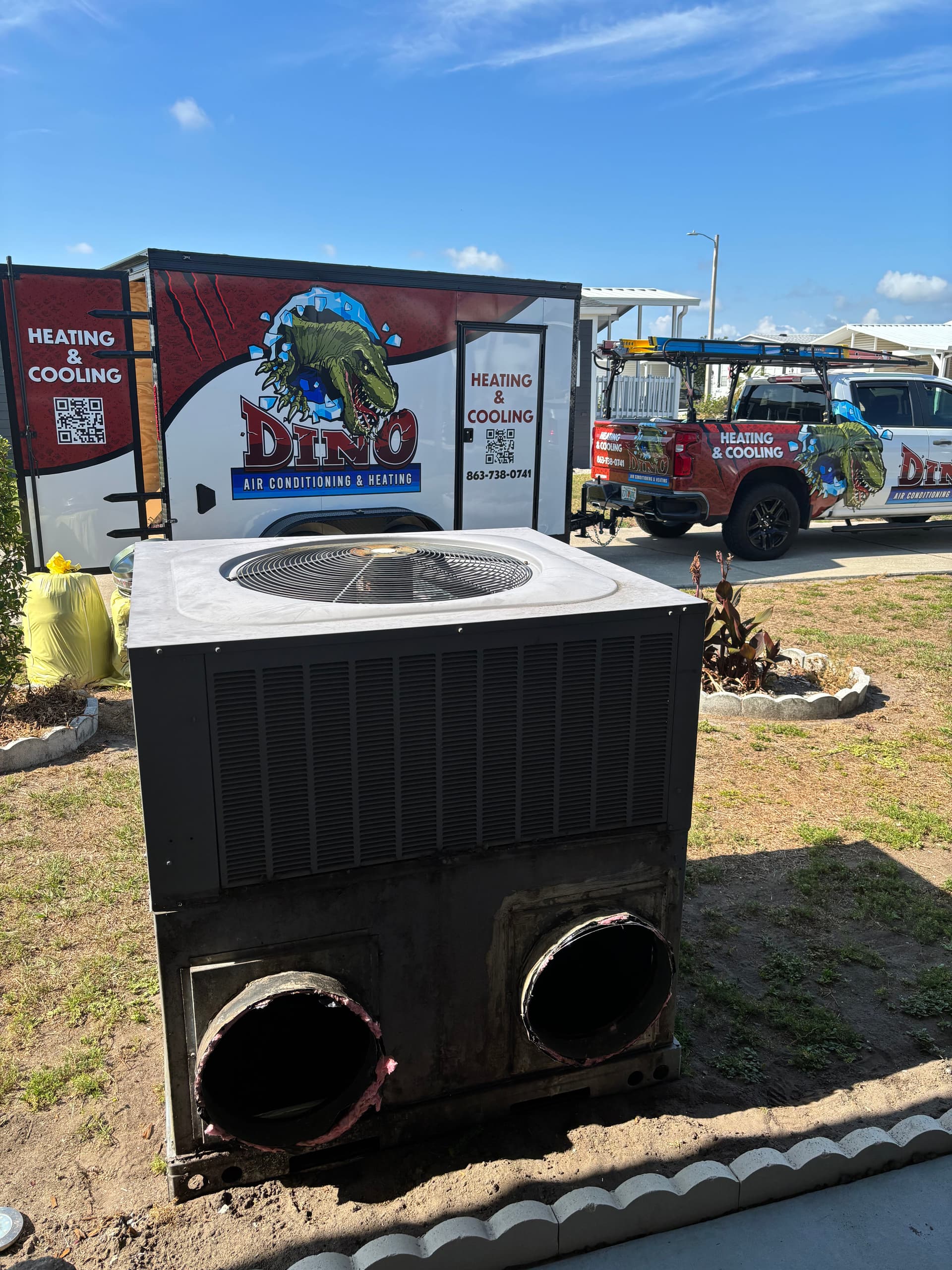 Gallery photos for Old Heat Pump Package System Swapped for a Brand New Goodman Upgrade: Image #2