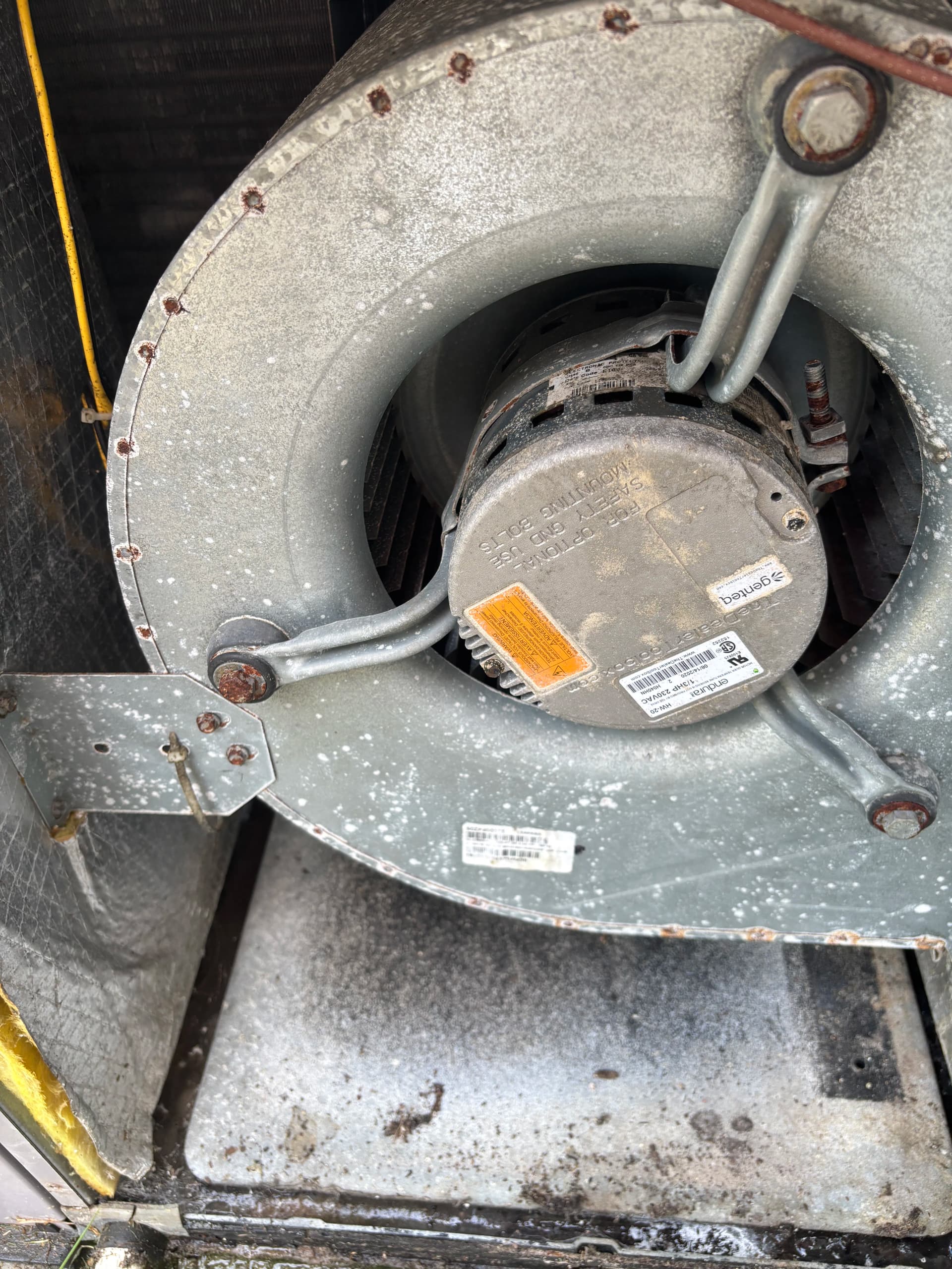 Gallery photos for Bad Blower Motor Fixed on a Package AC Unit: Image #1