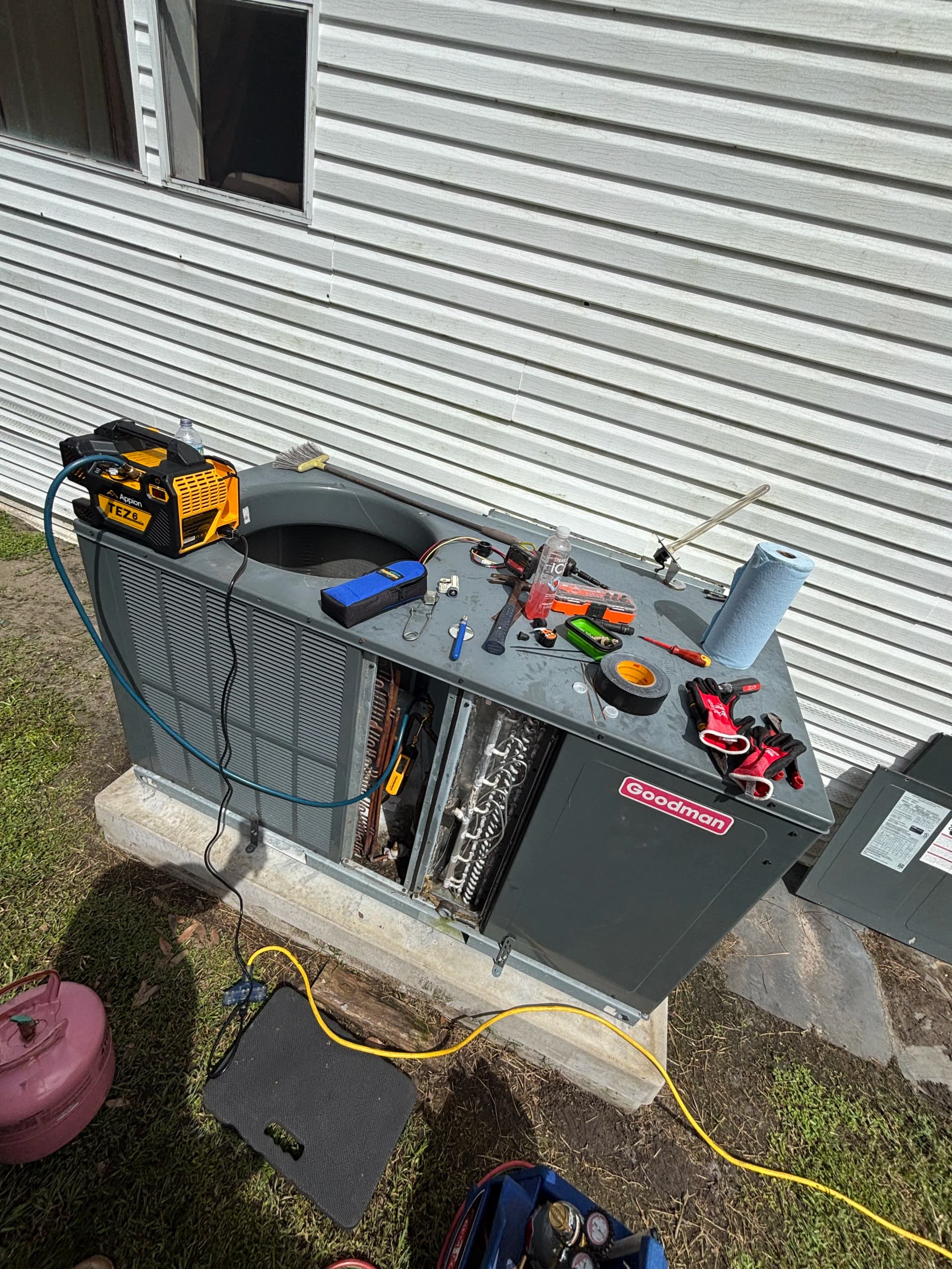 Gallery photos for Goodman AC Compressor Replacement Gets Cold Air Flowing Again: Image #2
