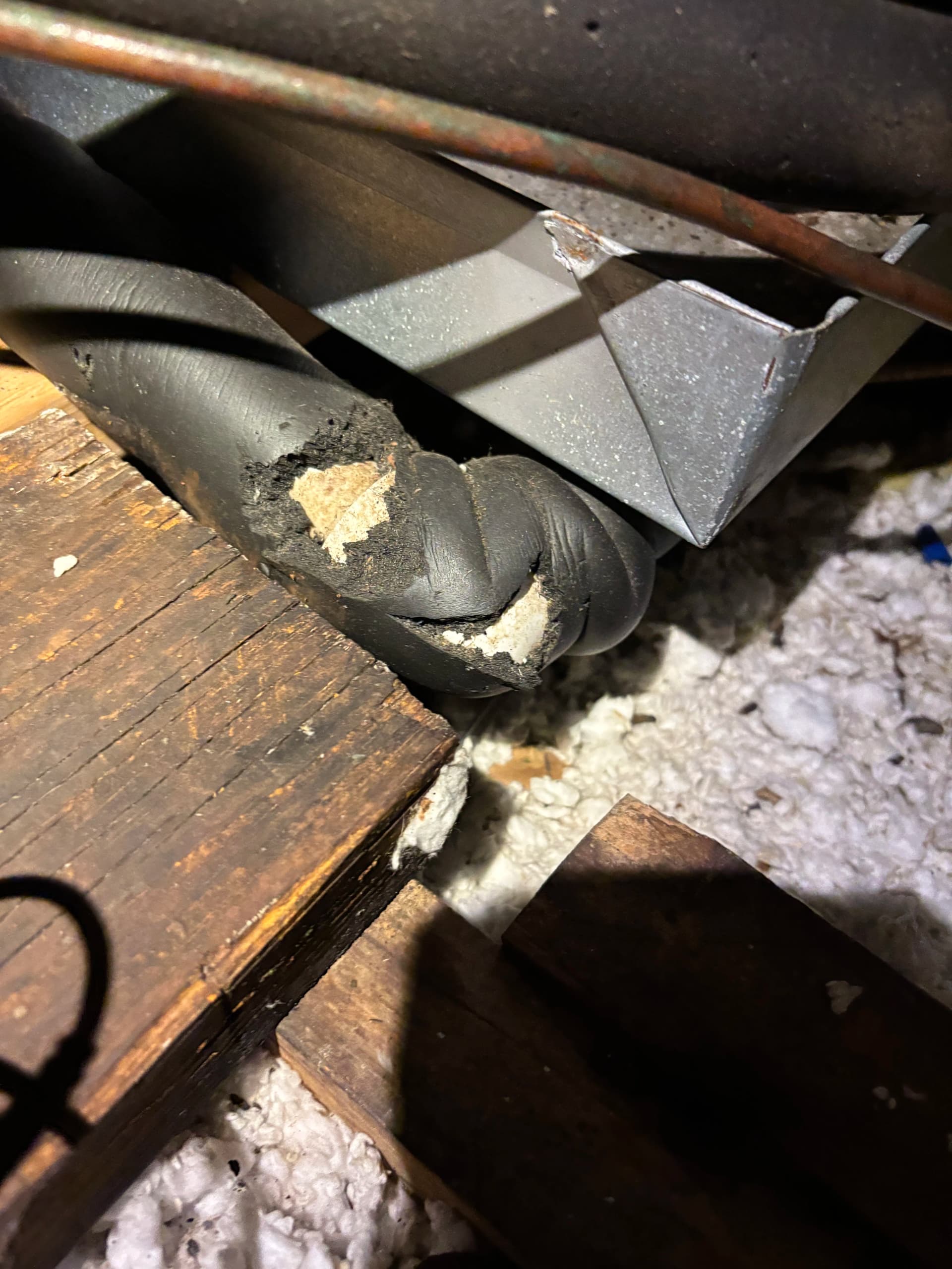 Gallery photos for What Damaged Ductwork Actually Looks Like Inside Your Attic: Image #5
