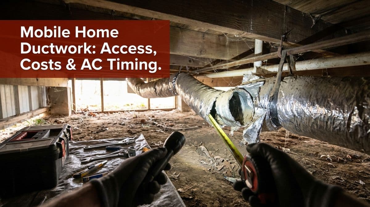 Blog post Mobile Home Ductwork: Access, Costs & AC Timing image
